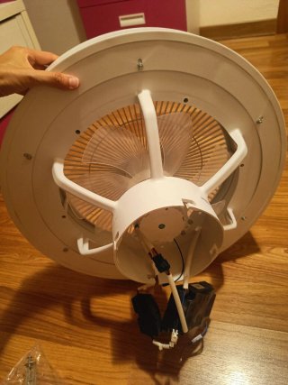 Ventilador/Lámpara Techo Blanco