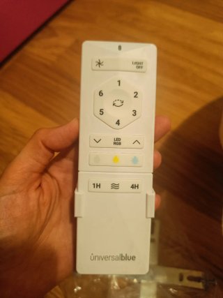 Ventilador/Lámpara Techo Blanco