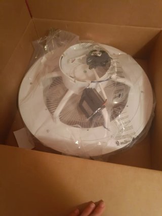 Ventilador/Lámpara Techo Blanco