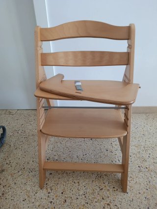 Trona de madera Hauck + Hamaca y bandeja