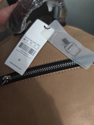 Mochila Parfois Beige y Marrón con Borrego