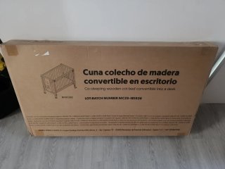 Cuna colecho convertible en escritorio