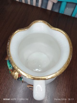 Jarra cerámica CERAMHER frutas doradas