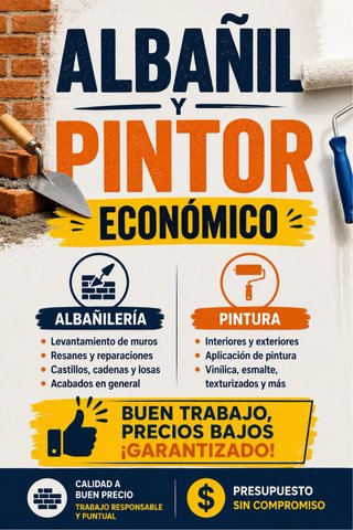 Pintor y albañil