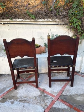 2 Sillas Antiguas Talladas para Restaurar