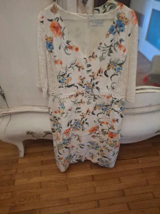 Abito tubino fantasia floreale