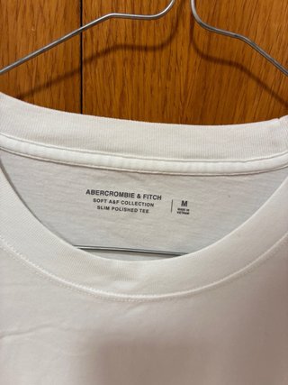 Camiseta Abercrombie & Fitch Blanca Talla M