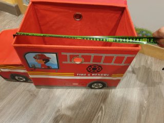 Baúl Organizador Juguetes Camión Bomberos