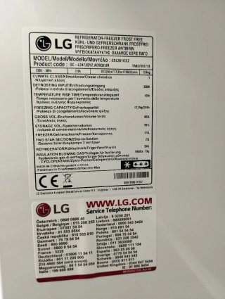 Nevera Americana marca LG No Frost