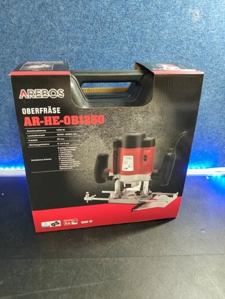 Fresadora Arebos 1200W + 12 brocas + maletín
