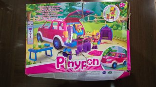 Pinypon Coche Camping Muñecas y Accesorios