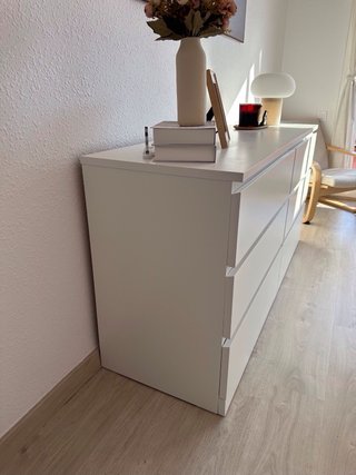 Cómoda IKEA MALM 6 cajones blanca