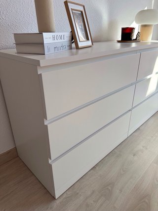 Cómoda IKEA MALM 6 cajones blanca