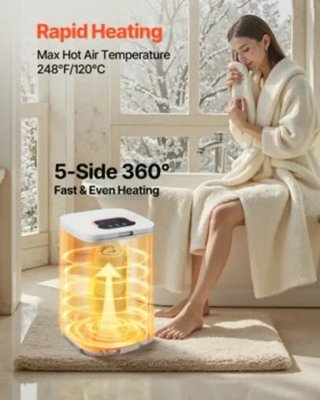 Calentador toallas VEVOR 20 l con pantalla LED