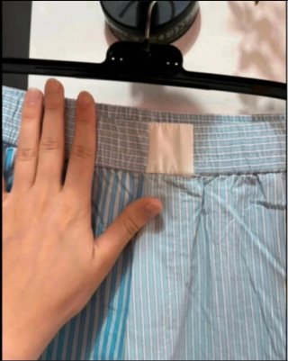 Pantaloni Zara blu a righe