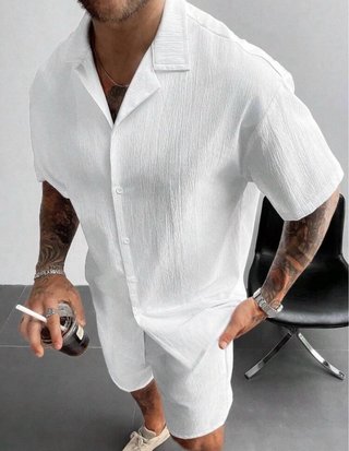 Conjunto de lino blanco