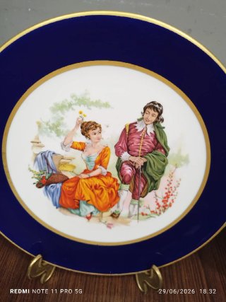 2 Platos Porcelana Vintage GUILLEN.