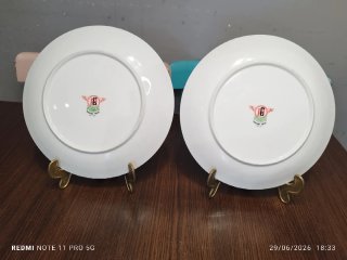 2 Platos Porcelana Vintage GUILLEN.