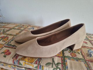 Zapatos Mika Beige Tacón Bajo