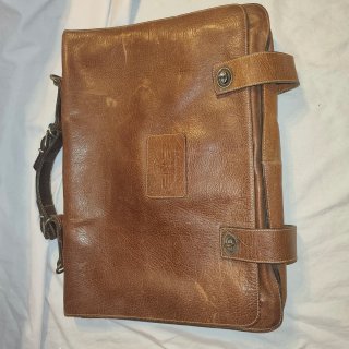 Maletín Cuero Vintage Unisex Marrón