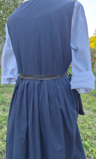 Traje campesina medieval azul