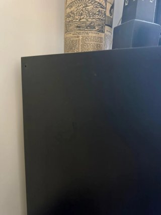 APARADOR NEGRO Y MARRON IKEA