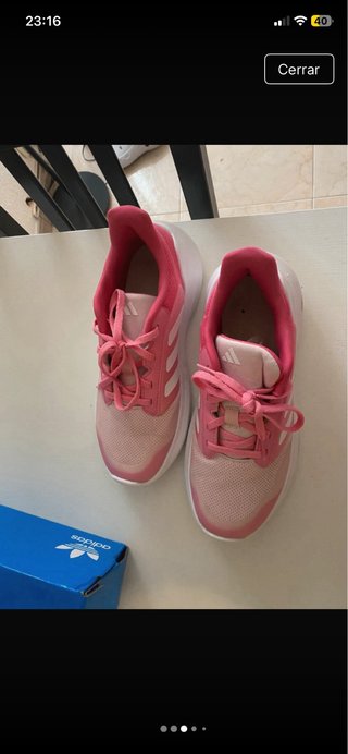 Zapatillas Adidas Niña Rosa y Blanca