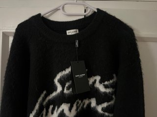 Jersey Saint Laurent Mohair/Alpaca Negro