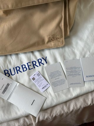 Borsa Tote Burberry Media Beige