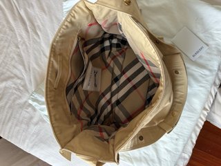 Borsa Tote Burberry Media Beige