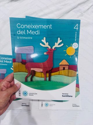 4 Libros de Coneixement del Medi 4° Primaria