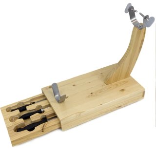 Soporte Jamonero Madera con Cajón