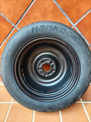Rueda de repuesto galleta T155/80R17 Hankook.