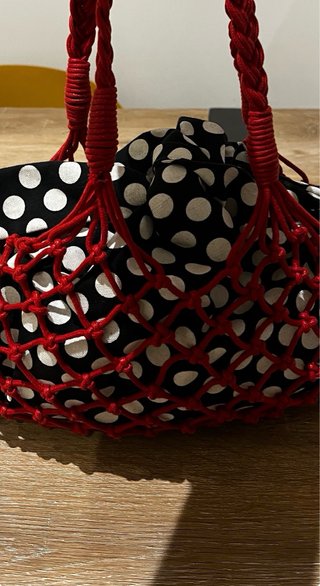 Bolso Moschino Negro y Rojo