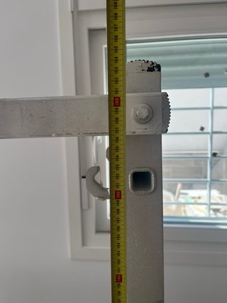 Andamio de aluminio con plataforma