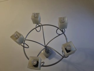 Juego de lámparas de techo y dos apluques de mesit
