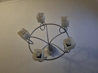 Juego de lámparas de techo y dos apluques de mesit