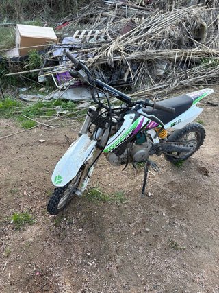 Pit Bike 125cc Motocross Verde y Blanca