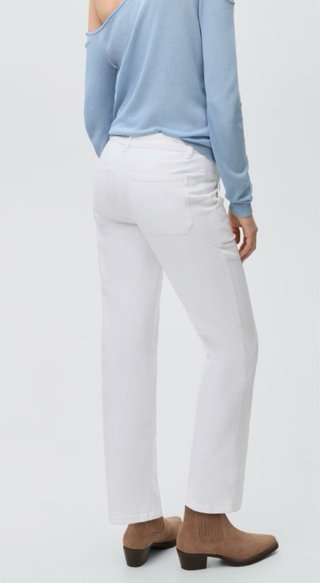 Pantalón vaquero blanco Mango Talla 38