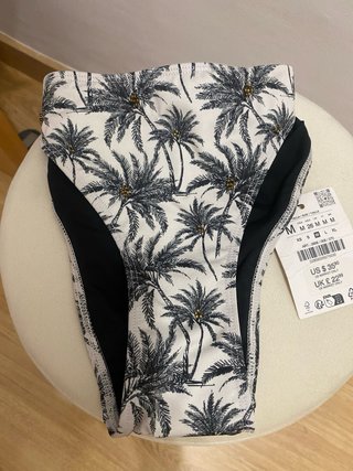 Braguita bikini Zara estampado palmeras