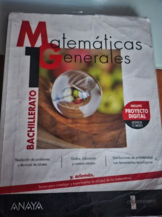 Matemáticas generales 1 bachillerato