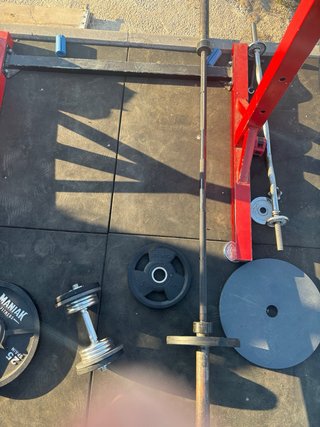 Gimnasio casa con peso