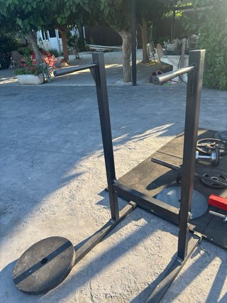 Gimnasio casa con peso