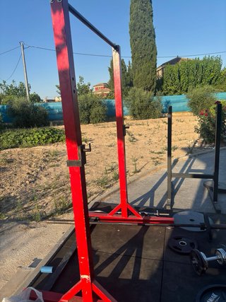 Gimnasio casa con peso