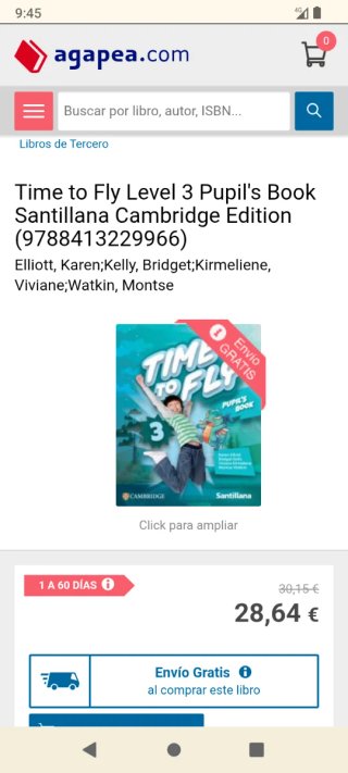 Libro inglés time to fly 3 primaria