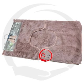 Tris Tappeto bagno morbido grigio