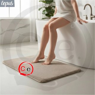 Tris Tappeto bagno morbido grigio