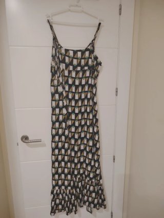 Vestido largo estampado verano
