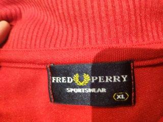 Sudadera Fred Perry Roja Talla XL