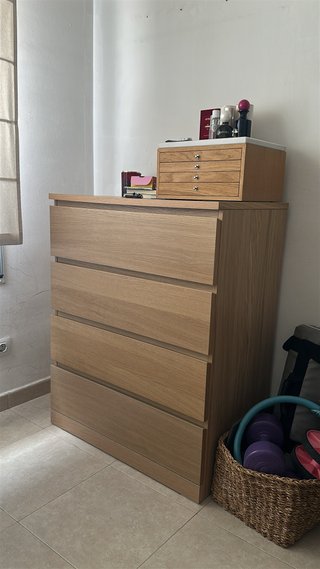 Cómoda 4 cajones MALM Ikea